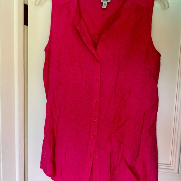 Sleeveless pink top - Picture 1 of 6